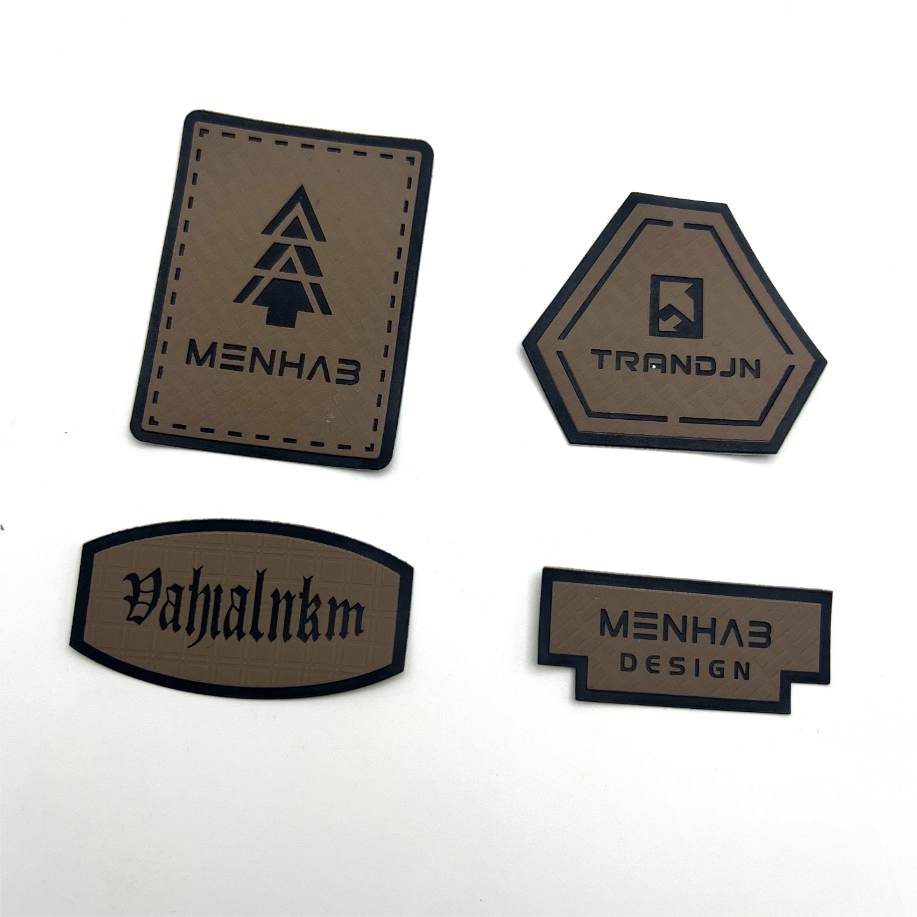Washable High Quality Labels PVC Embossed Clothing Heat Transfer Printing 3D Rubber Silicone Patch