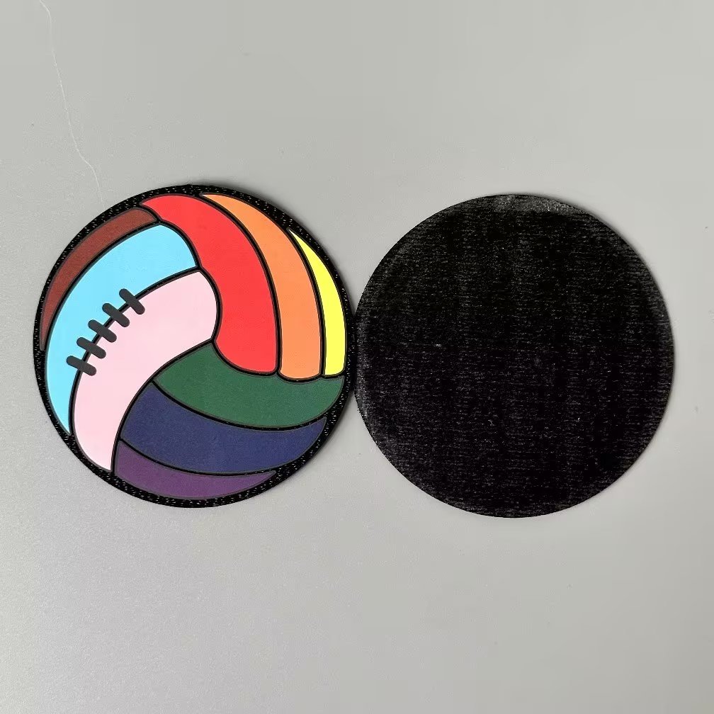 Custom Silicone Raised Logo Tatami Fabric High Density Rubber Heat Transfer 3D Silicone Patches for Clothing
