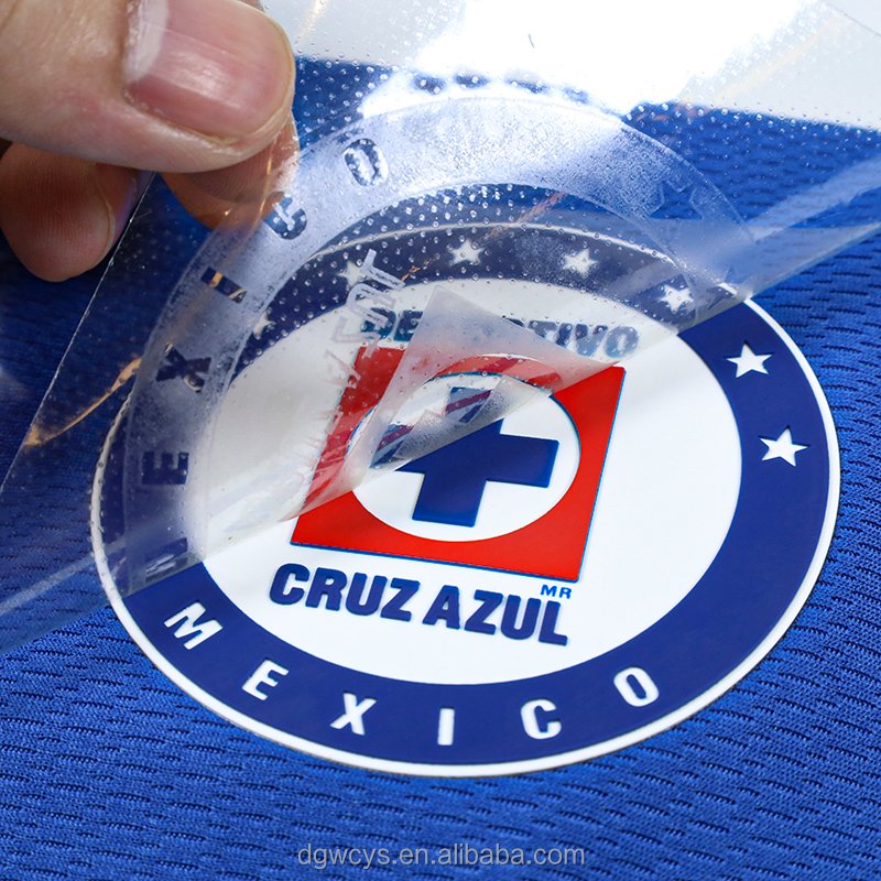 Factory Custom 3d Silicone Logo Heat Transfer Patches Sticker Rubber Printing Label Heat Transfer for T-shirt