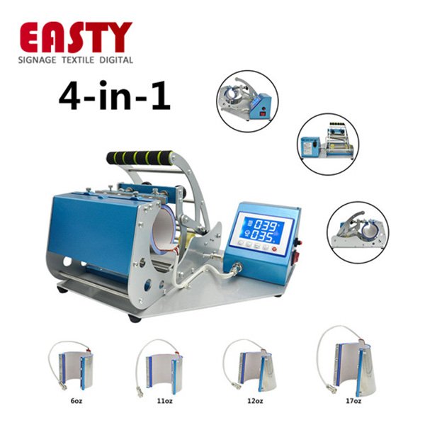 Multi-Function 6-in-1 Heat Press Machine for Sublimation Mug Printing Manual Automatic Grade for 11oz 15oz 20oz 30oz Cups