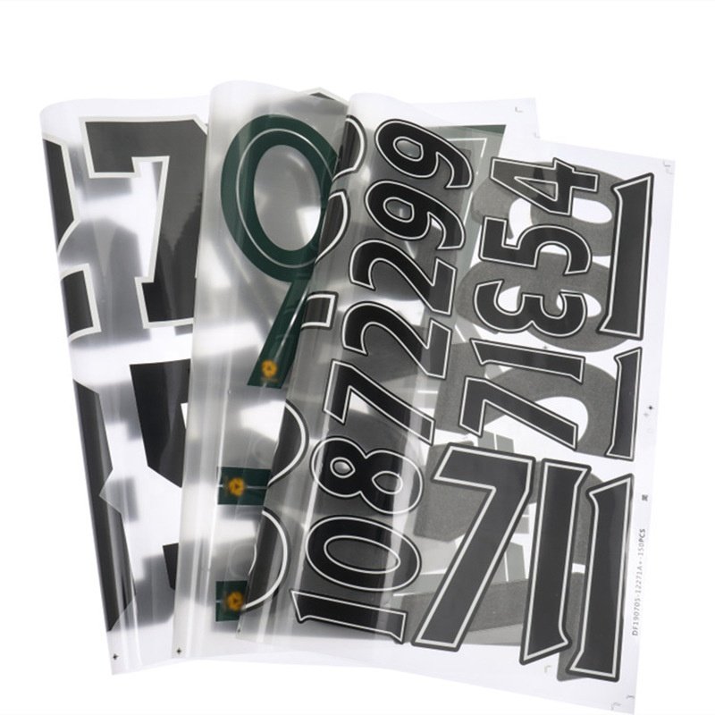 Wholesale Custom Heat Transfer Iron On Vinyl Thermal Label Sticker Screen Print Heat Press LOGO Design For T-shirt POLO Garment