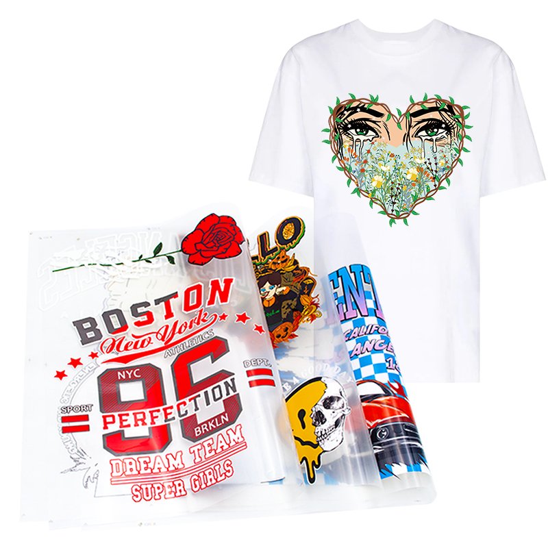 wholesale Custom iron on heat transfer sticker heat transfer printing autism dtf transfers for t-shirts