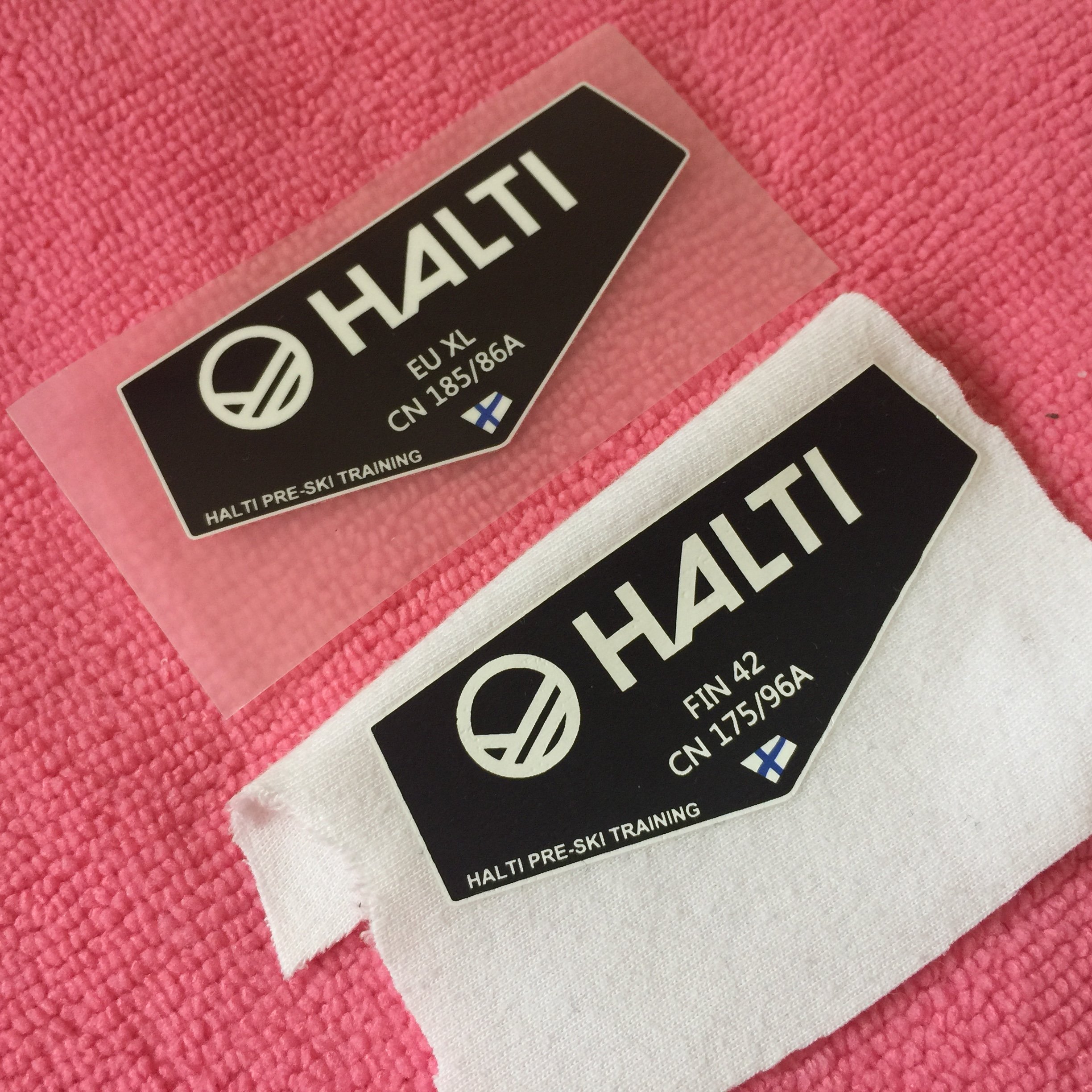 brand logo full color heat transfer label,promotional navy blue color thermal transfer label for underwear
