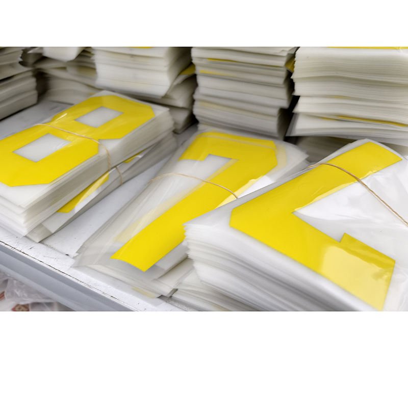 Team Jersey Number Screen Transfer Prints Plastisol Heat Transfer Vinyl Sticker Label Numbers for Jerseys Garment Heat Press
