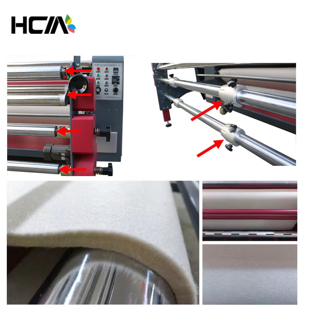 67 Inch Roller Heat Press Machine Sublimation Printer Process Width Oil Heated Drum Calender Heat Press Roll To Roll