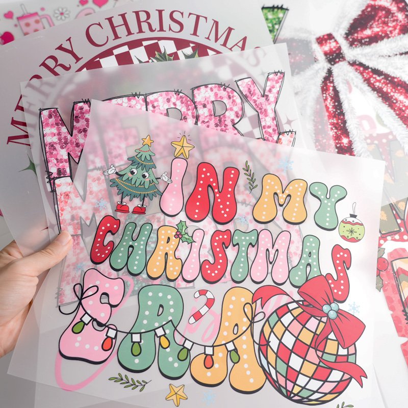 Wholesale Custom High Quality Heat Transfer Vinyl Screen UV Printing Transfers Logo Heat Transfers Printing For Fashion T Shirts