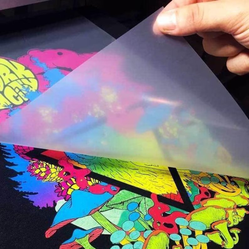Low MOQ Ready to Press Heat Transfer Label Plastisol Screen Print Heat Transfer Sticker for Clothing DTF Digital Printing