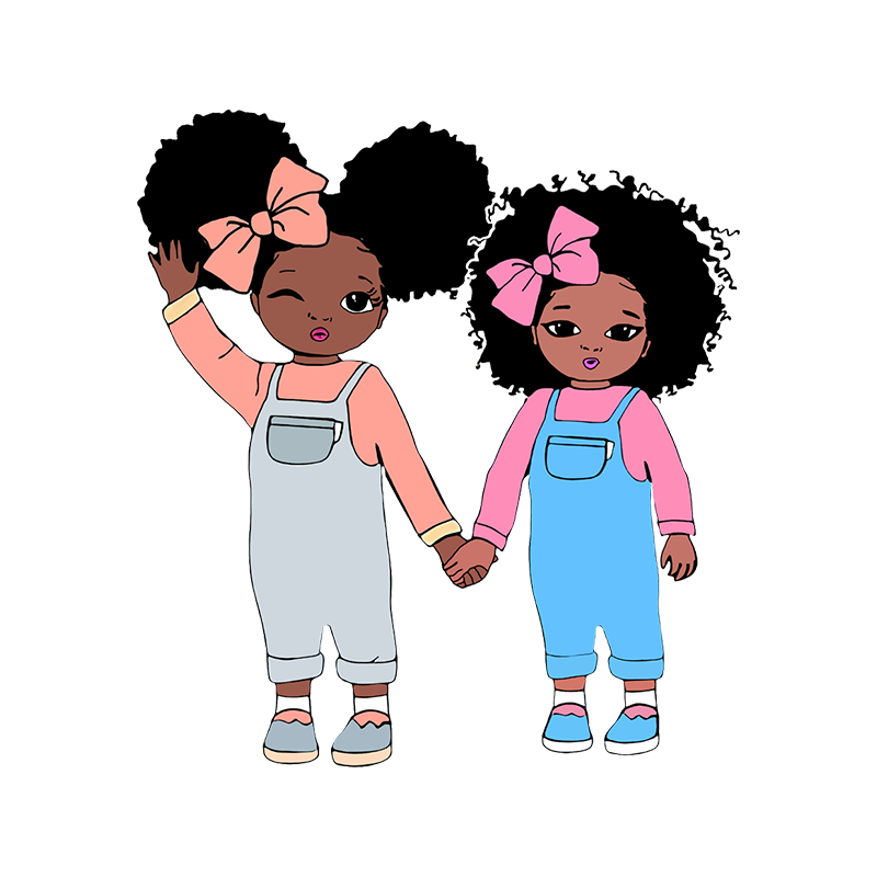 Customized Black Girl Heat Transfer Sticker T-shirt Heat Transfer