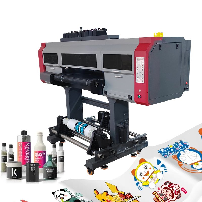 Printer Machine Roll to Roll UV DTF Printer Inkjet Printers UV Ink Wall Paper with Laminator Custom Competitive Price A3 A4 80cm