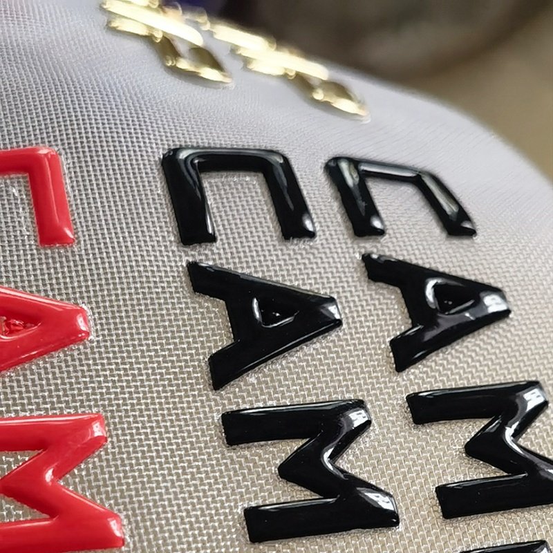 Factory price Custom washable high-frequency Heat transfer printing PVC Embossed 3D logo high quality labels for clothing