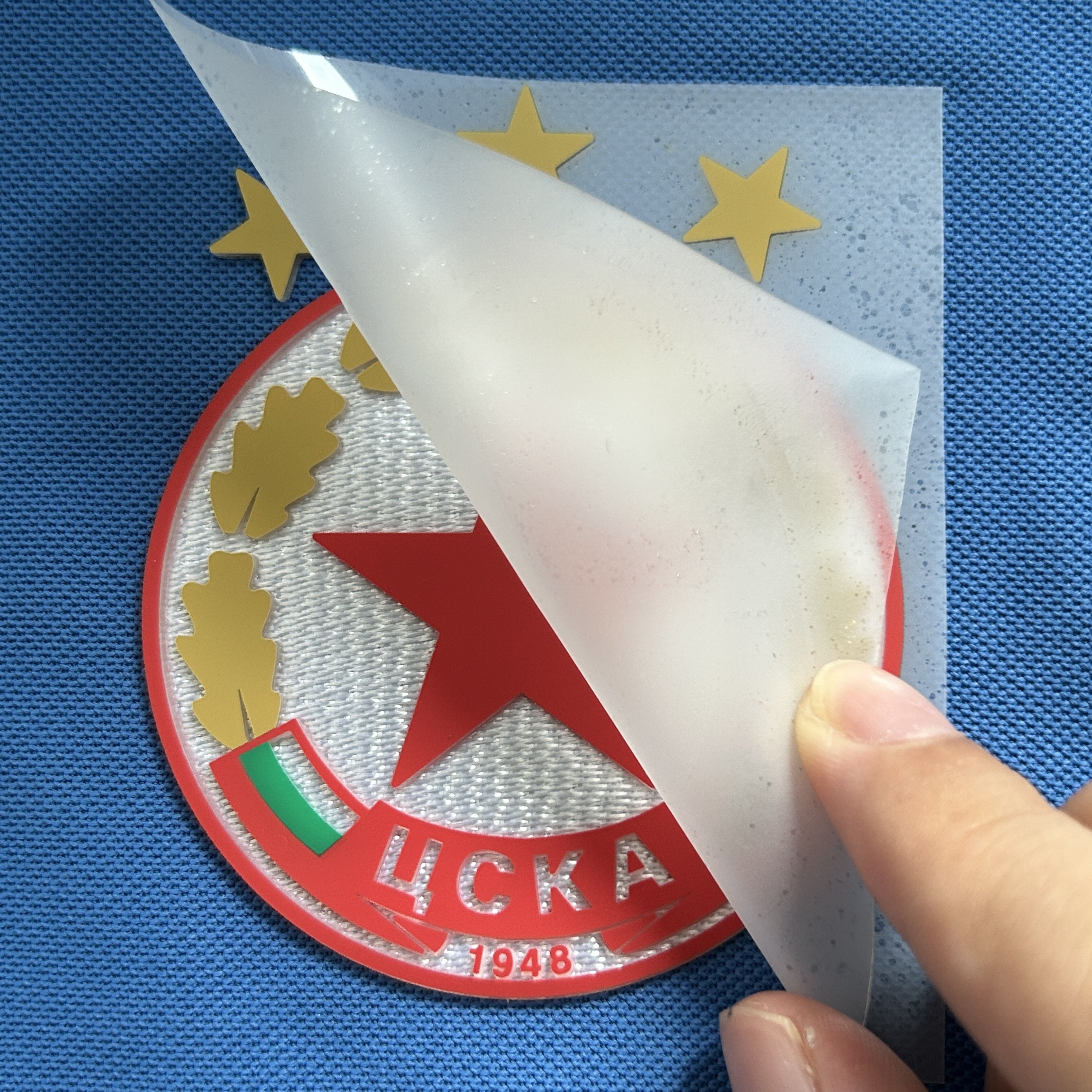 Iron on patch heat transfer custom 3d logo silicone tatami badge patch with mesh background fabric heat press badges