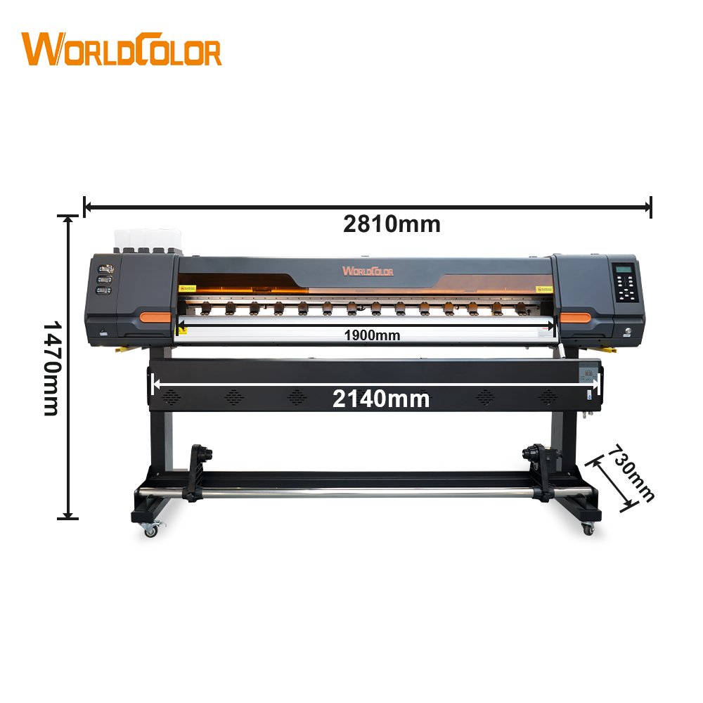Price of 64" 3m color vinyl sticker printer plotter without cutter machine that print on vinyl