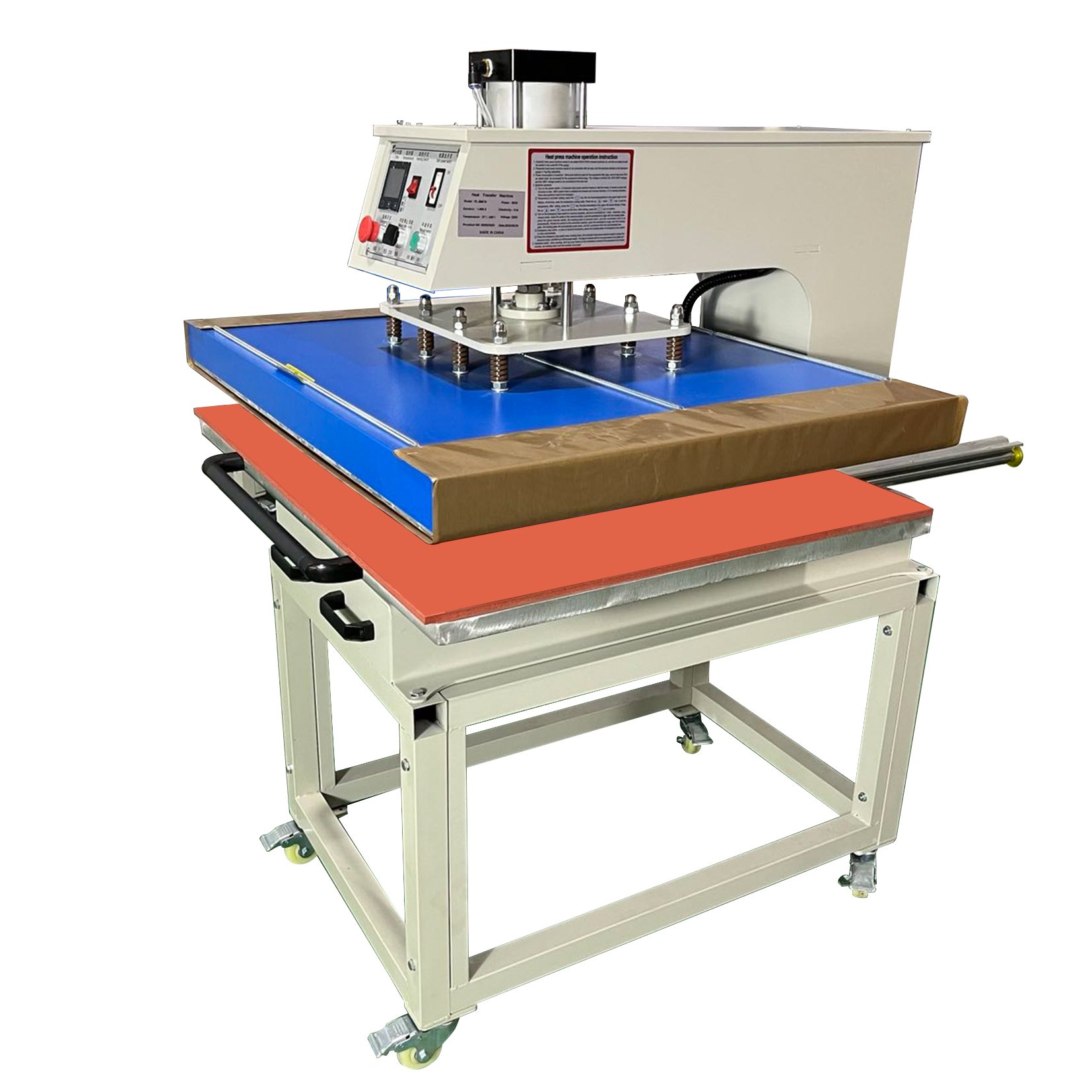 80x100 Good Price Large Format Pneumatic Pressing T-shirt Heat Press Machine Sublimation