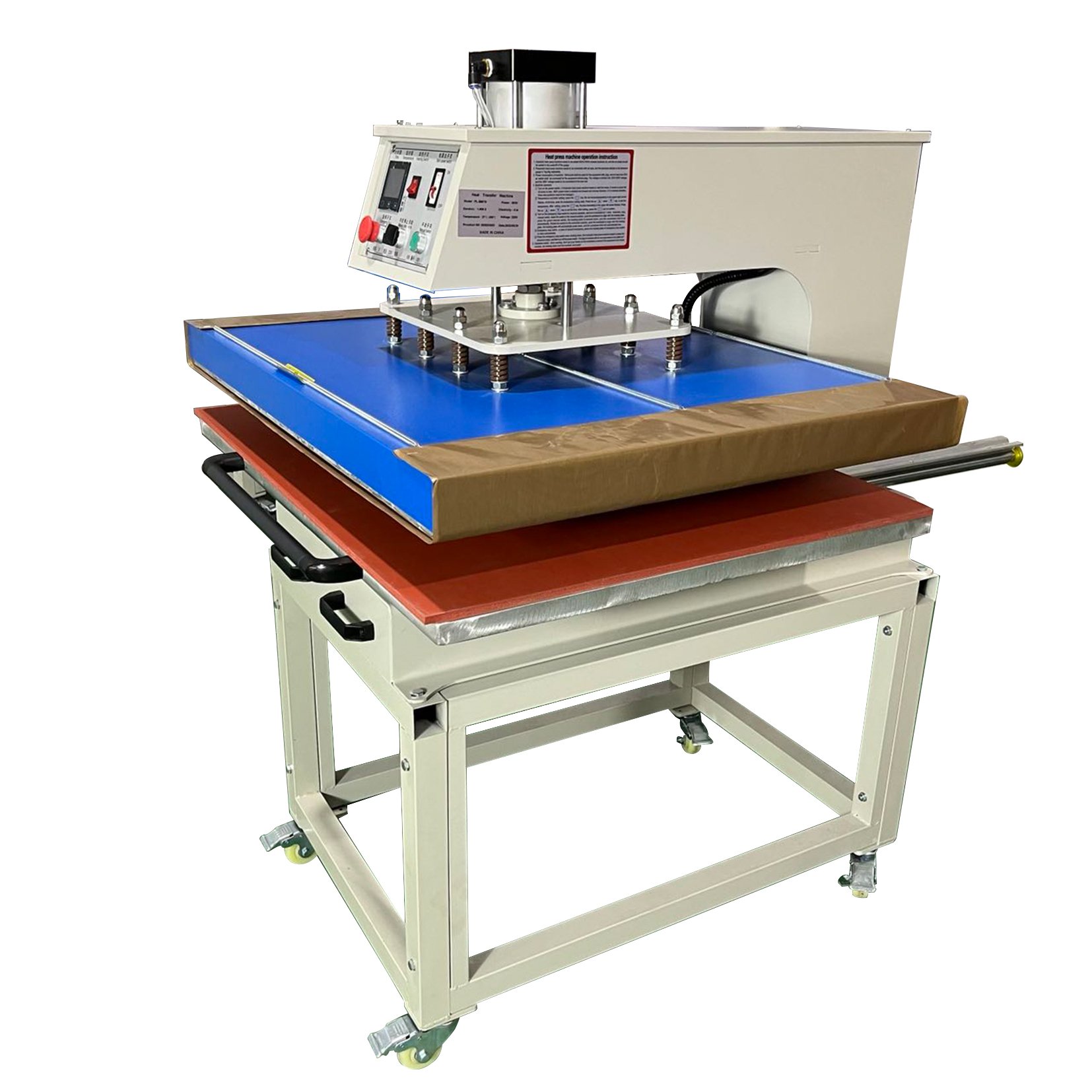 80x100 Good Price Large Format Pneumatic Pressing T-shirt Heat Press Machine Sublimation