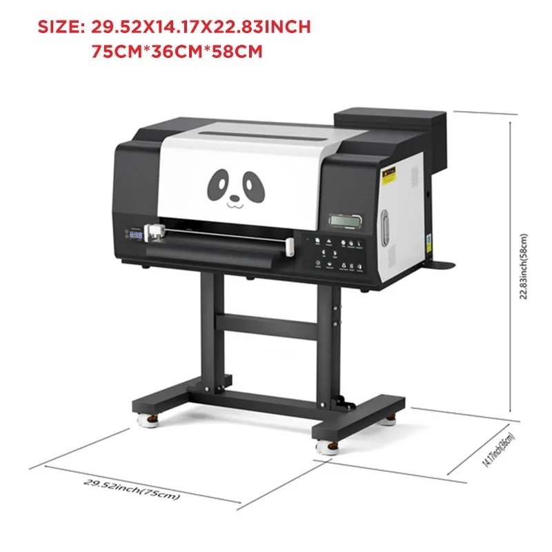Dual DTF Printerheads Transfer Printing Procolored Panda Impresora XP600 Dtf Printer A3 Bundle with Oven