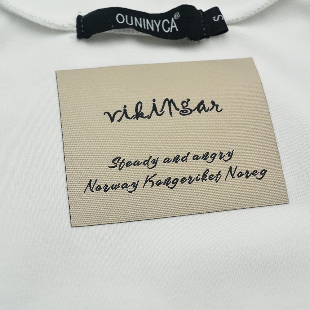 Custom High Quality Luxury Heat Transfer Clothing Label Heat Press Iron On Woven Label Patches For Clothes