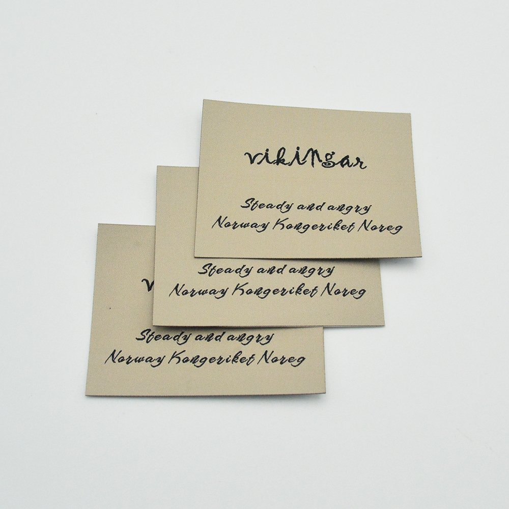 Custom High Quality Luxury Heat Transfer Clothing Label Heat Press Iron On Woven Label Patches For Clothes
