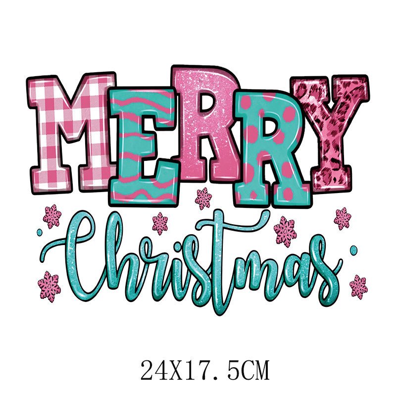 Custom Christmas design Heat Transfer Shirt Transfer Prints UV DTF Transfers Ready To Press For T Shirt Printing