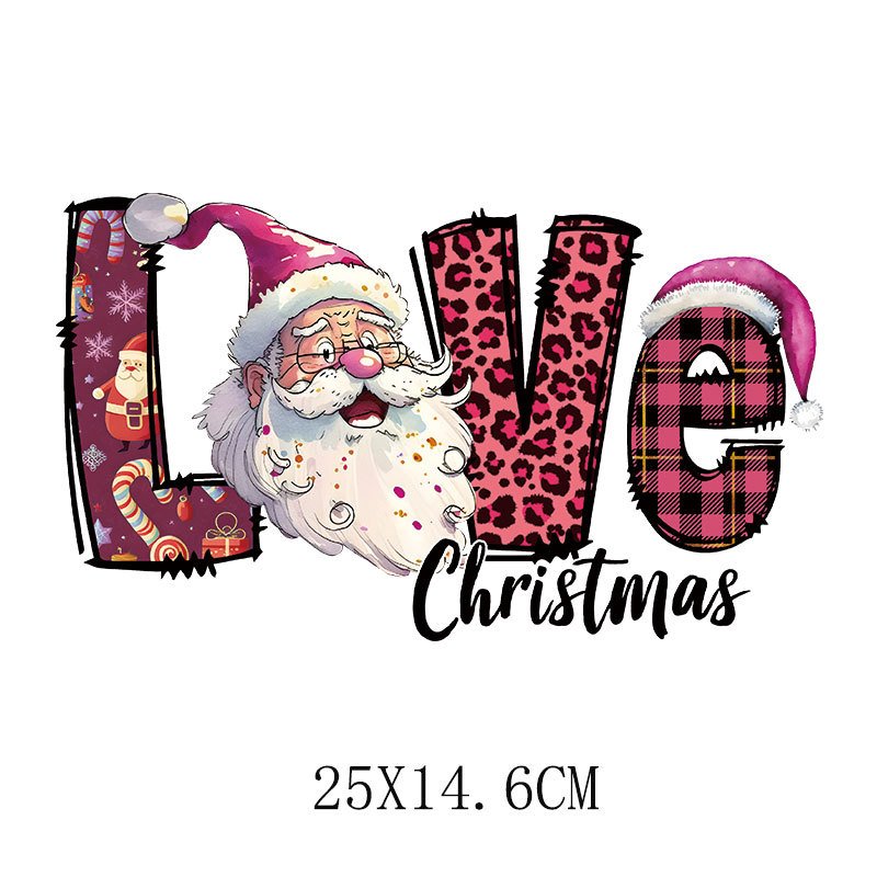 Custom Christmas design Heat Transfer Shirt Transfer Prints UV DTF Transfers Ready To Press For T Shirt Printing