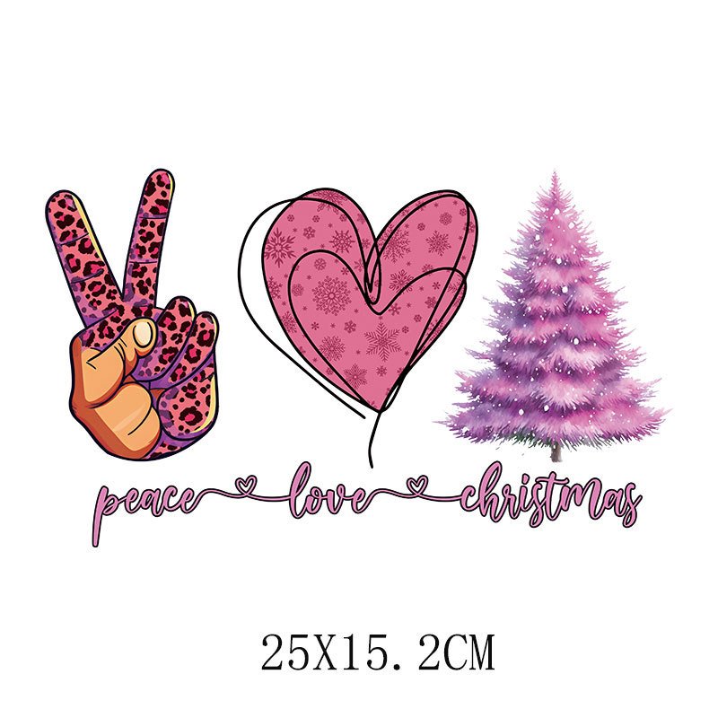 Custom Christmas design Heat Transfer Shirt Transfer Prints UV DTF Transfers Ready To Press For T Shirt Printing