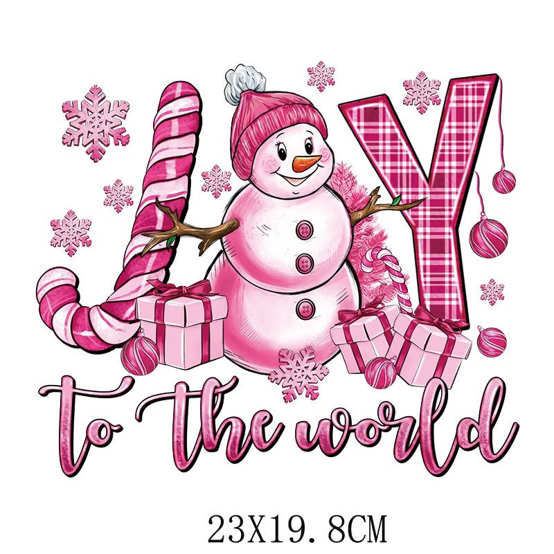 Custom Christmas design Heat Transfer Shirt Transfer Prints UV DTF Transfers Ready To Press For T Shirt Printing