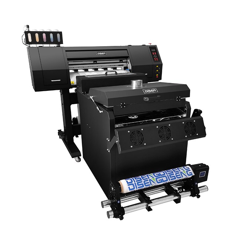 A3 DTF inkjet printer set heat transfer t-shirt printing machine direct to film printer with XP600 print head powder shaker