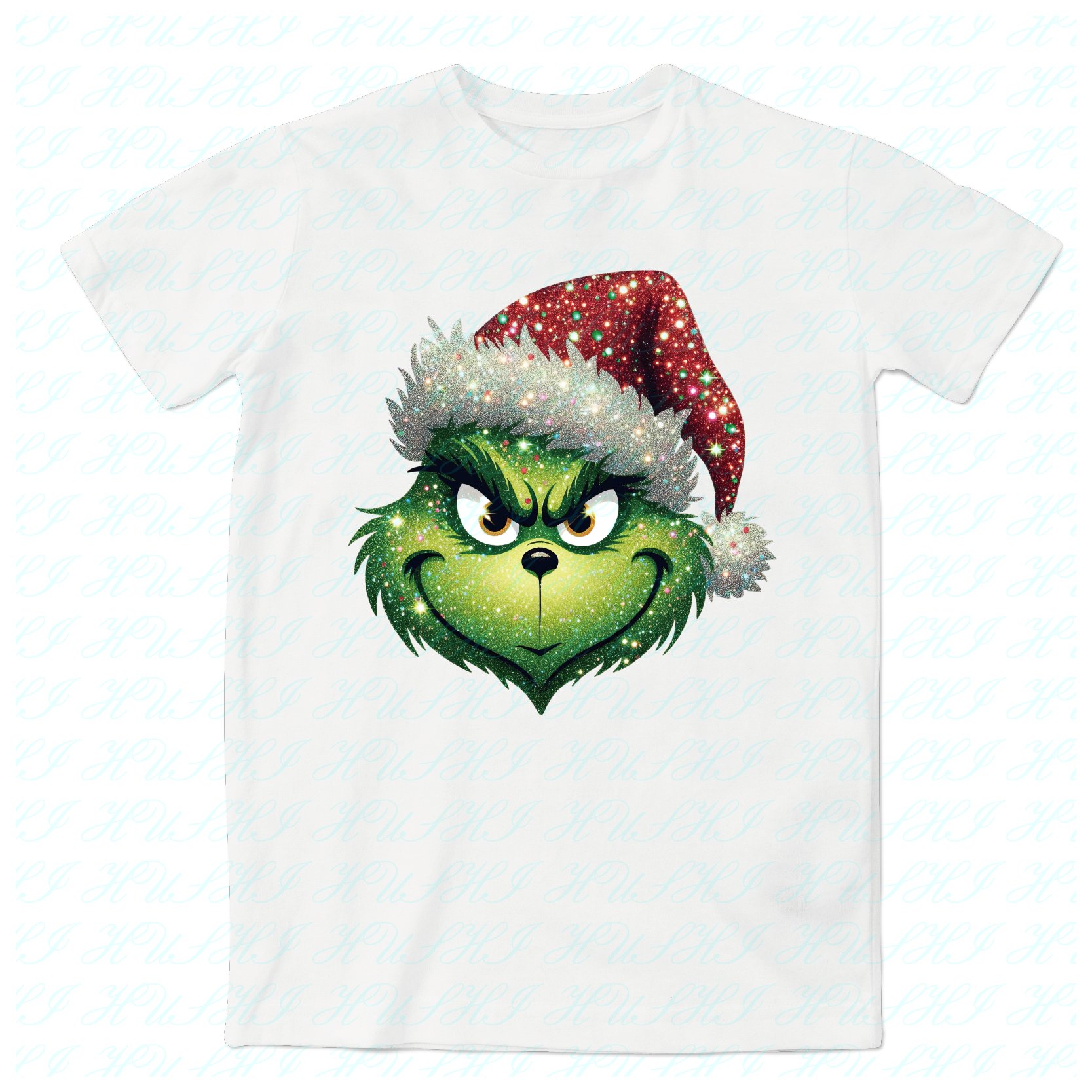 Cartoon Christmas Sticker Clothing Logo Printing Washable Heat Transfer Printing Garment Hologram PET Film Custom Color