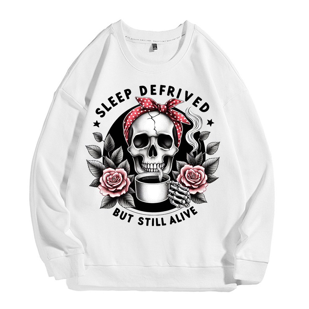 2024 fashion skull design heat press transfer sticker, iron on skull printing sticker heat transfer print for t-shirt