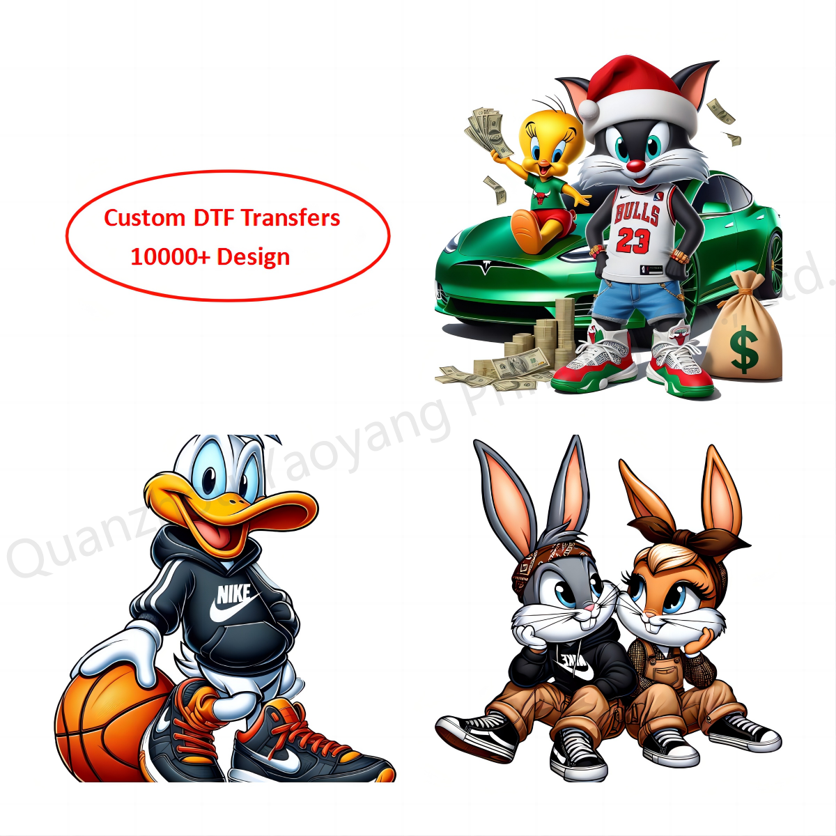 Custom Dtf Transfer Sheets Dtf Transfer Stickers for Tshirts Print Dtf Transfers Designs Ready to Press Iron on Vinyl Garment