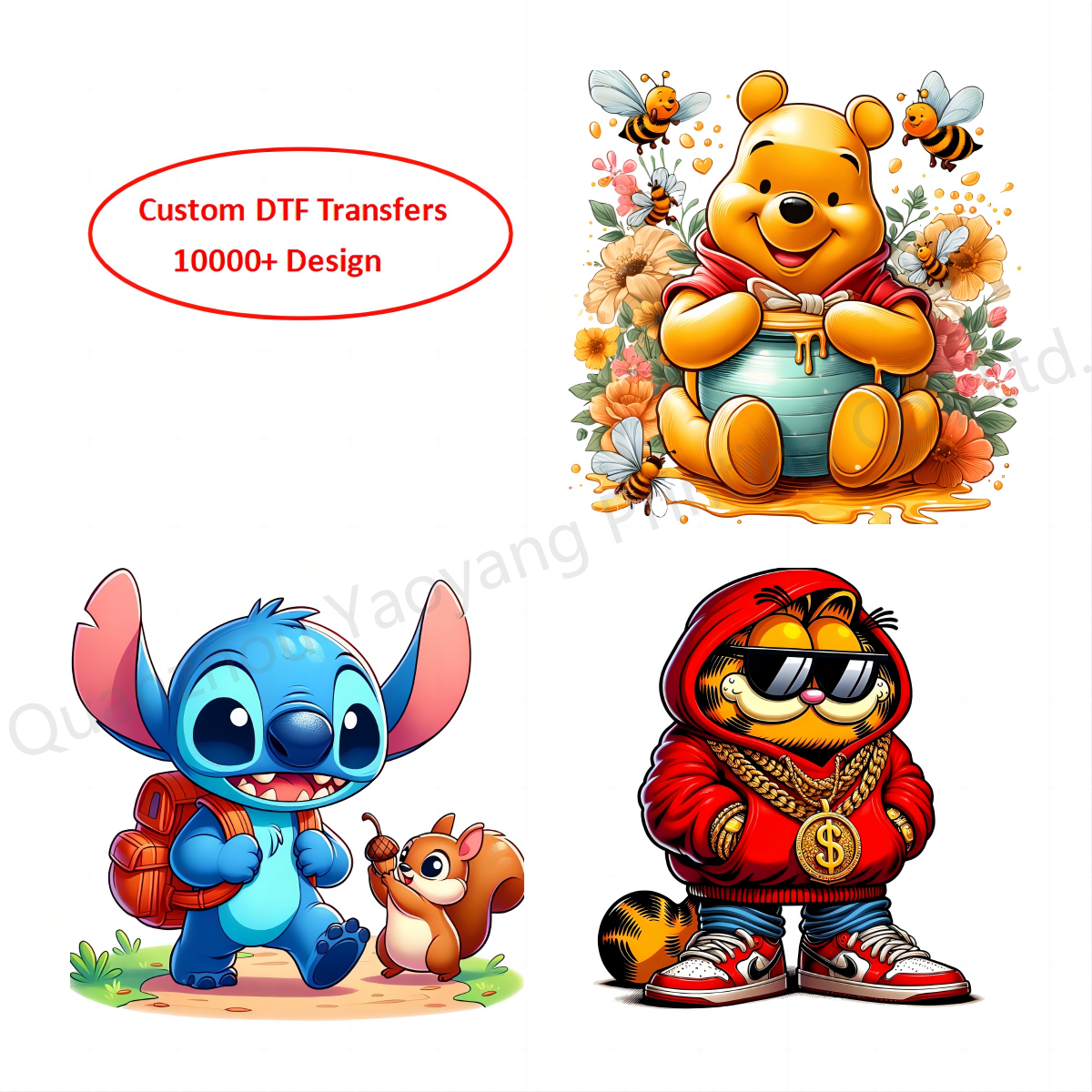 Custom Dtf Transfer Sheets Dtf Transfer Stickers for Tshirts Print Dtf Transfers Designs Ready to Press Iron on Vinyl Garment