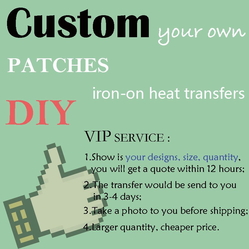 Custom Iron On Design Patterns Heat Transfers Decals For T-Shirt Clothes Hoodie Heat Transfer Printing
