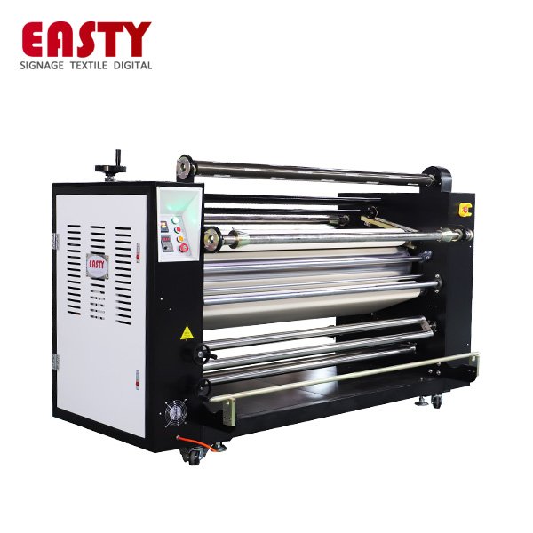 Roll to roll rotary heat transfer machine Textile garment Dye sublimation printing Oil heat press machine