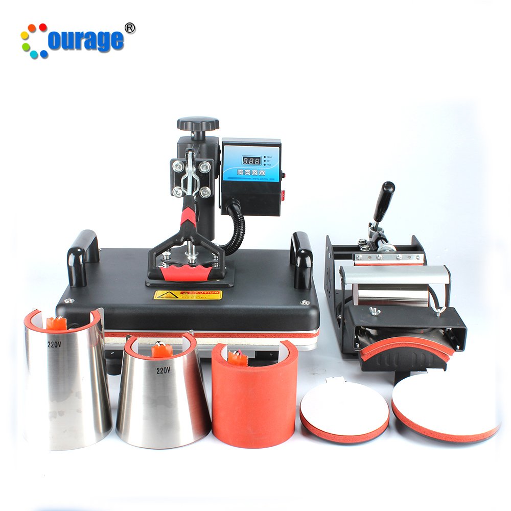 Hot sell small size flat printer 8 in 1 sublimation transfer press printing machine