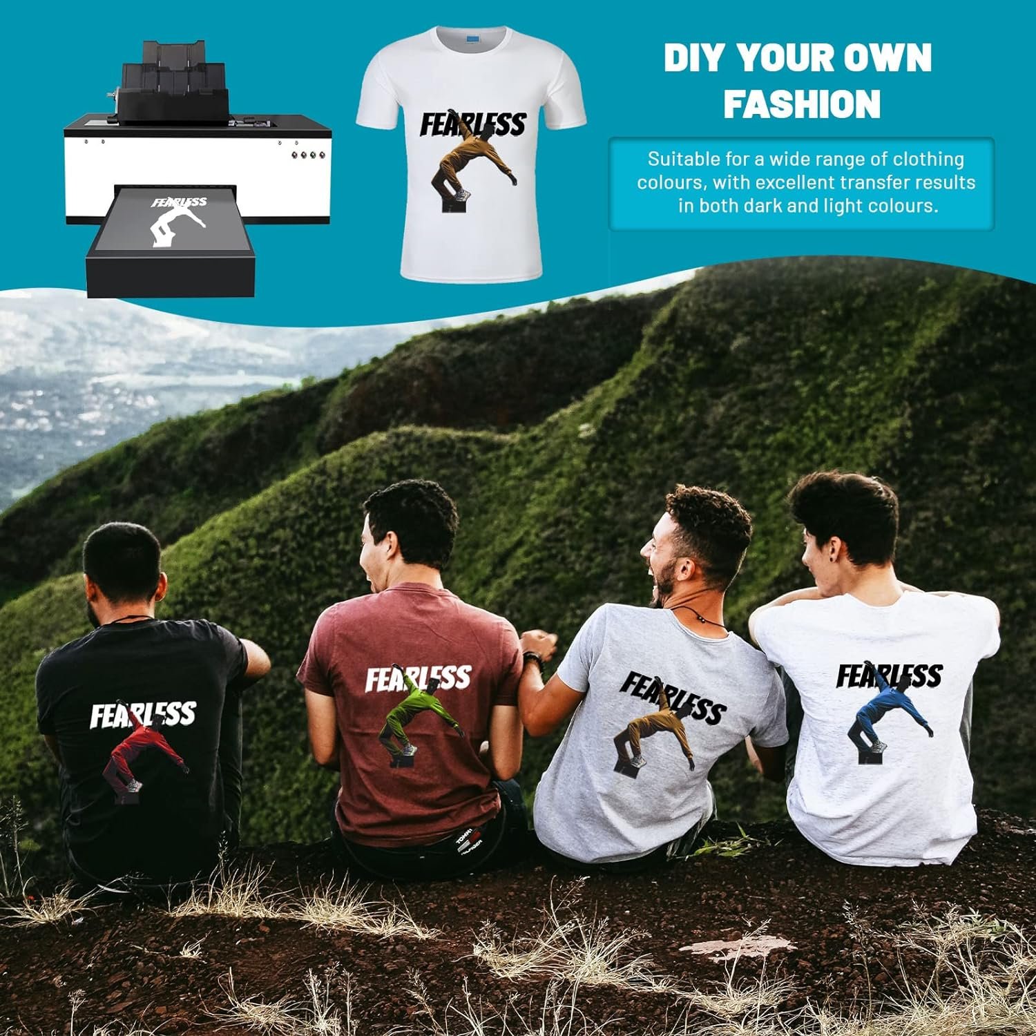 DTF Printing Sticker For Tshirt Dtf Transfer Film Transfer Paper For Sublimation T Shirts Textiles DIY