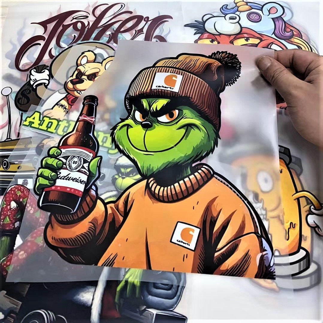 High quality heat transfer sticker Ready To Press Heat Transfer Designs heat transfer pet film for t shirt dtf printing
