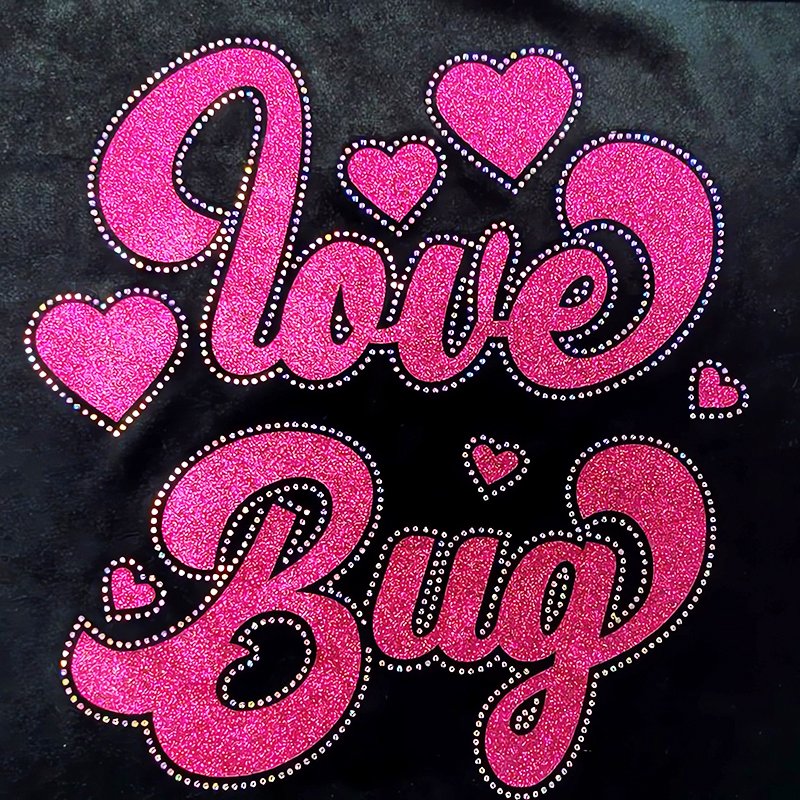 Custom Glitter Heat Transferfor T-Shirts, Metallic Sparkle DIY Iron-On Transfers Logo Printing and Personalized Clothing Design