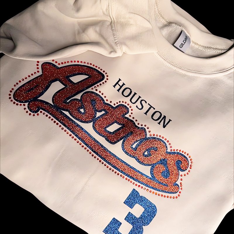 Custom Glitter Heat Transferfor T-Shirts, Metallic Sparkle DIY Iron-On Transfers Logo Printing and Personalized Clothing Design