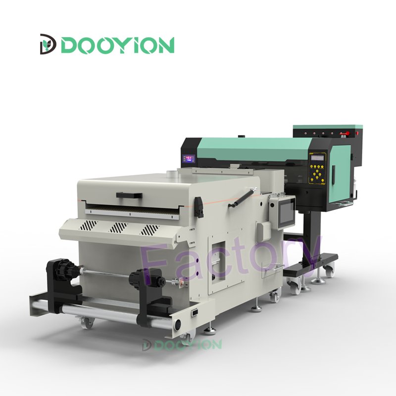 China New A3 33cm 37cm PET Transfer Film Printing printer Machine with dual i1600 heads or F1080 heads for all fabric