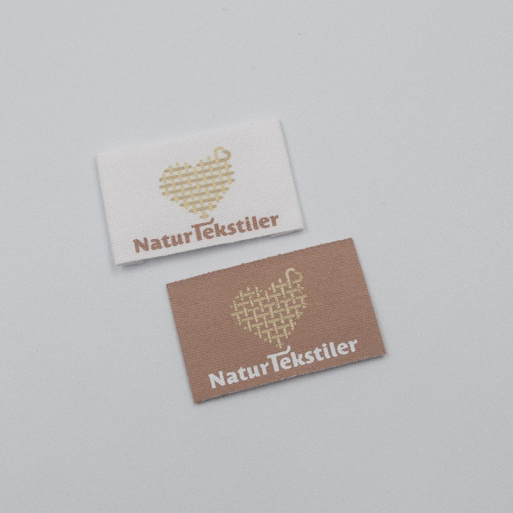 custom soft cotton print label silk printed on cotton for Necklabels Garment Accessories Tags For Clothing Woven