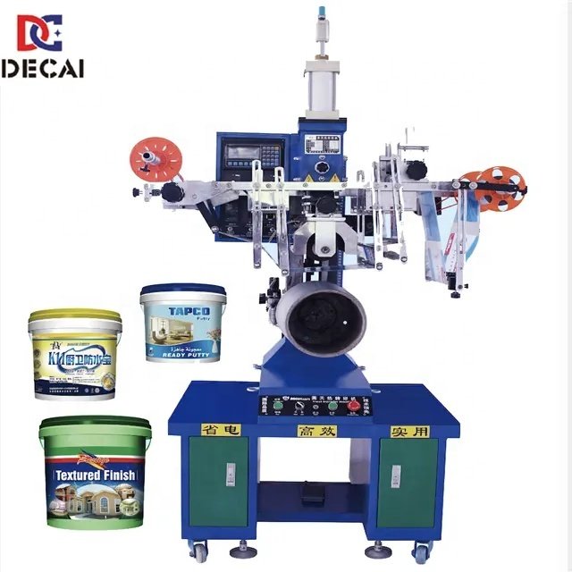 Hot printing machine on plastic bucket heat transfer machine