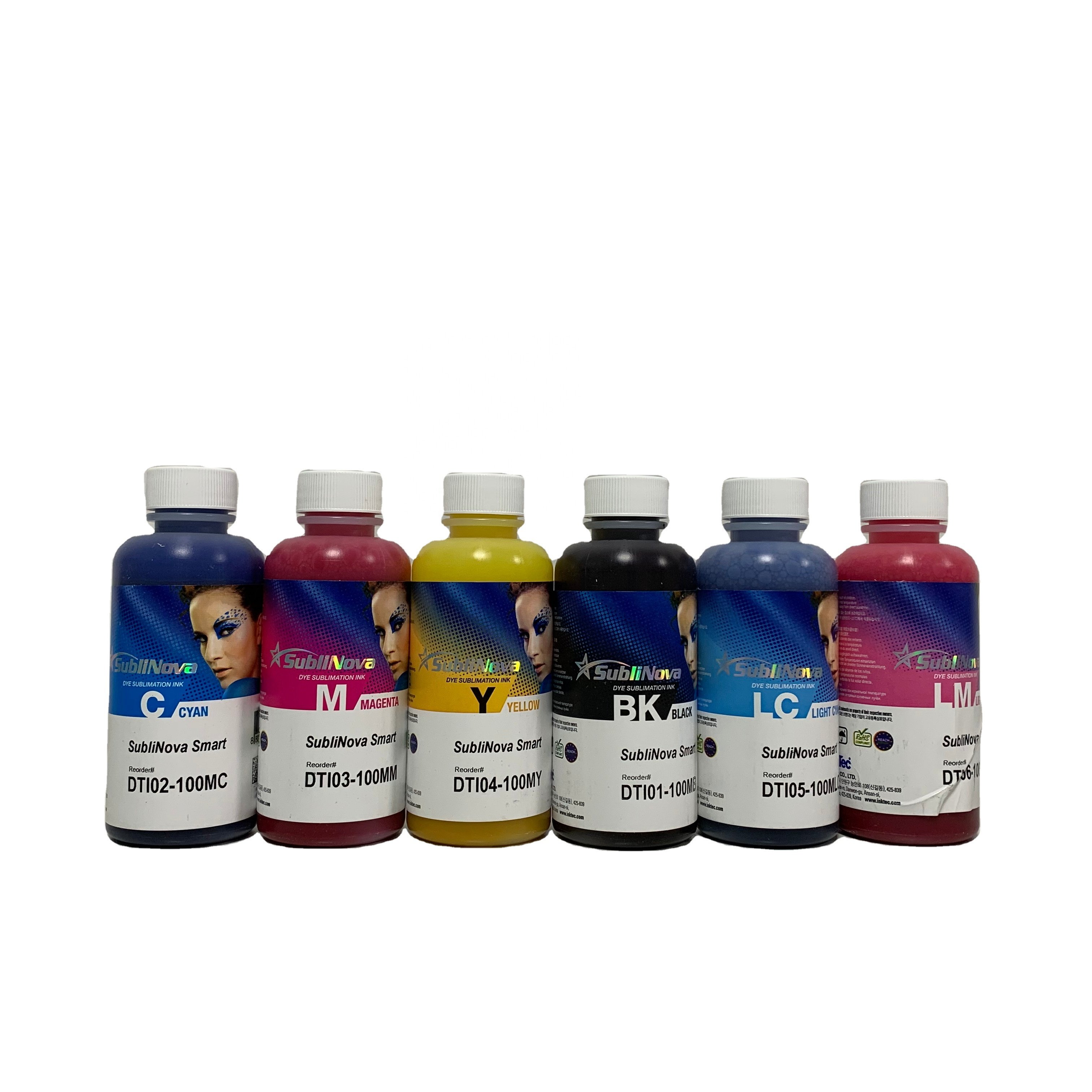 100ml 6 Color sublinova dti smart Heat Transfer inktec sublimation ink for inkjet printers