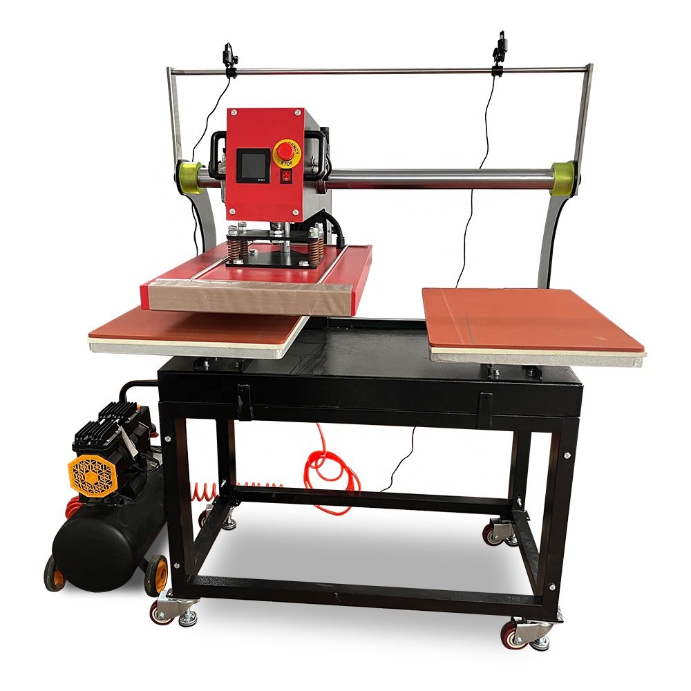 Udefine Dual 40*60 Working Station Pneumatic PET Film DTF Transfer Printing Heat Press Machine for Sale