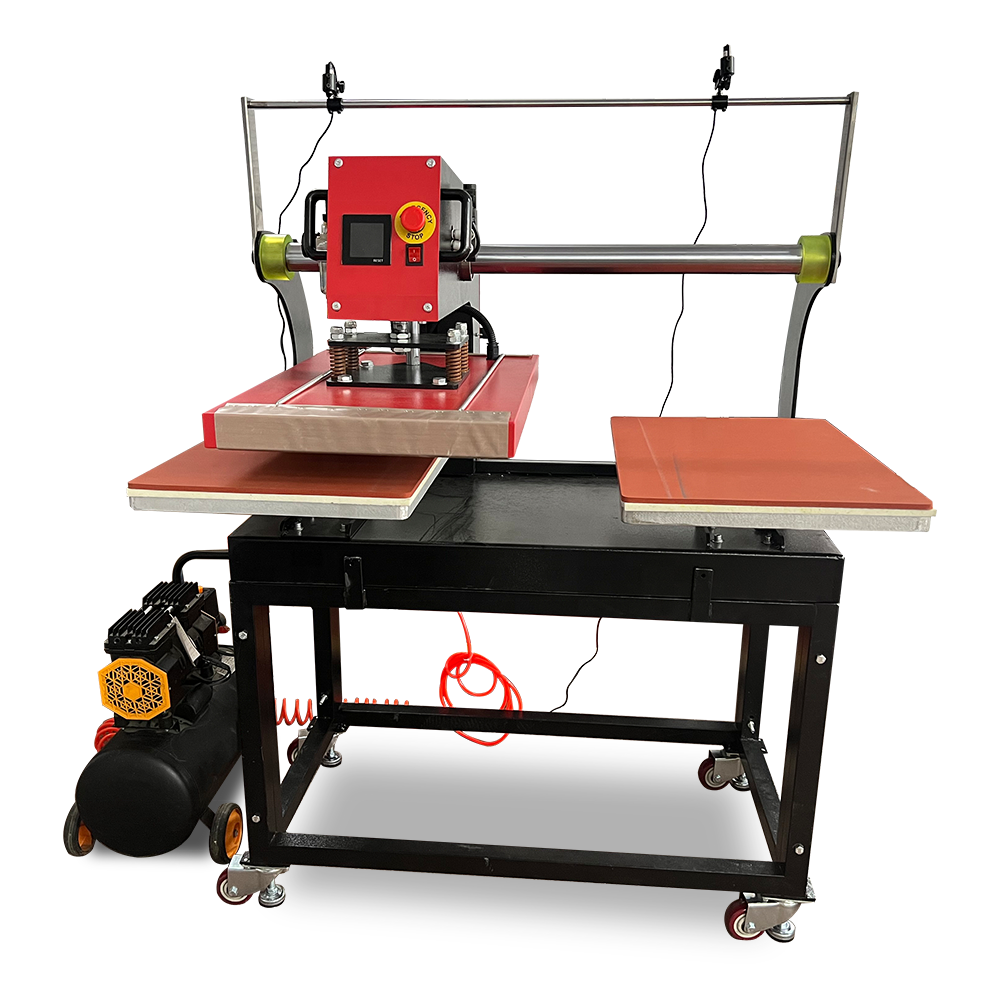 Udefine Dual 40*60 Working Station Pneumatic PET Film DTF Transfer Printing Heat Press Machine for Sale