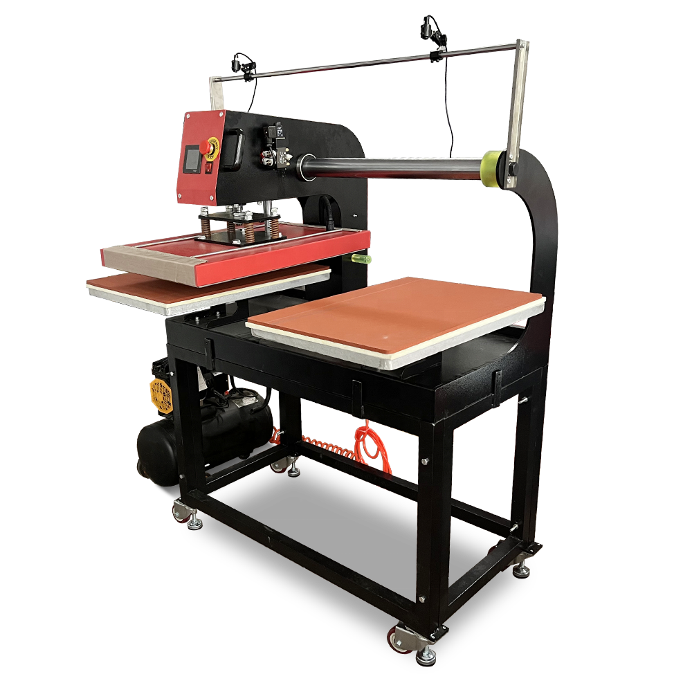 Udefine Dual 40*60 Working Station Pneumatic PET Film DTF Transfer Printing Heat Press Machine for Sale