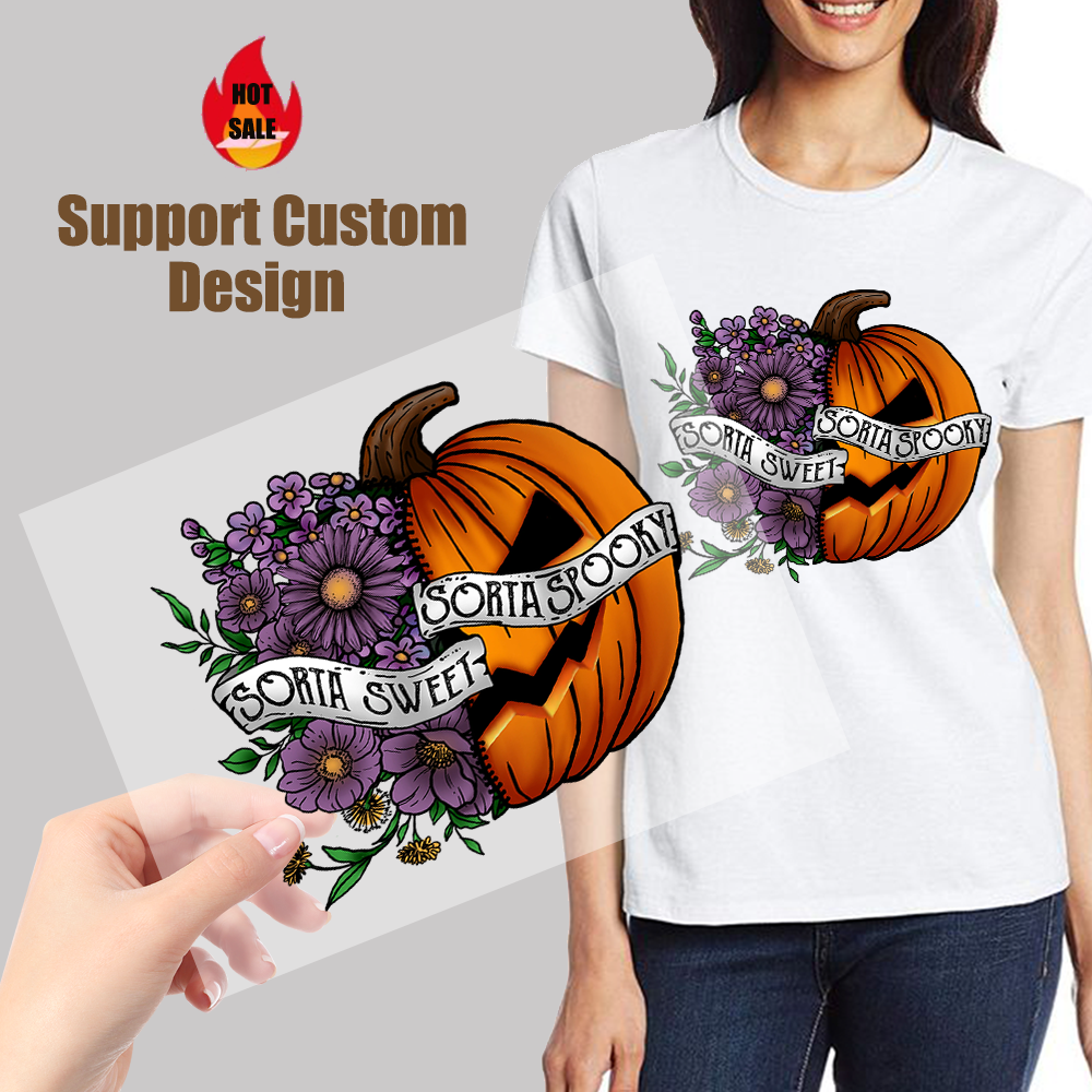 2024 Halloween Spooky Boo Horror Designs DTF Heat Transfers Full Color Offset Clear Film Screen Print Transfers or Shirts