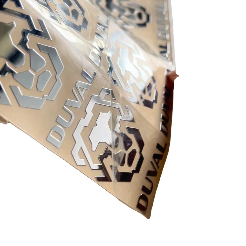 Custom 3D Metal Transfer Printing Gold Nickel Logo Labels Sticker Waterproof Design Household Products