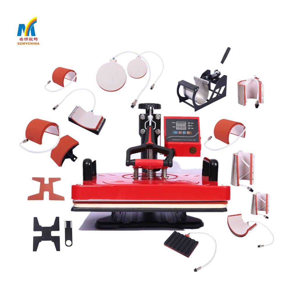 15in1 All-in-One Electric Automatic Grade Heat Press Machine 110V Home Use Transfer Printing Mug Tshirt Cap Shoes Paper New