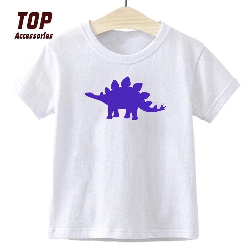 Cartoon Dinosaur Custom Vinyl Heat Transfer Printing Stickers Personalized Motif Decals Clothing Labels Designer Heat Labels