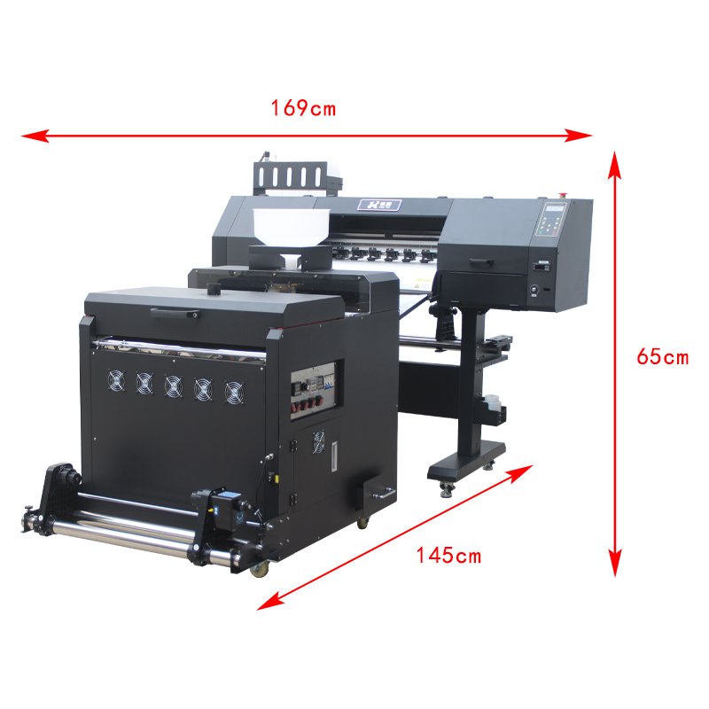 DTF Printer 24inch with printer head I3200 XP600 Heat Transfer PET Film 60cm DTF Printer Printing Machine with Powder Shaker