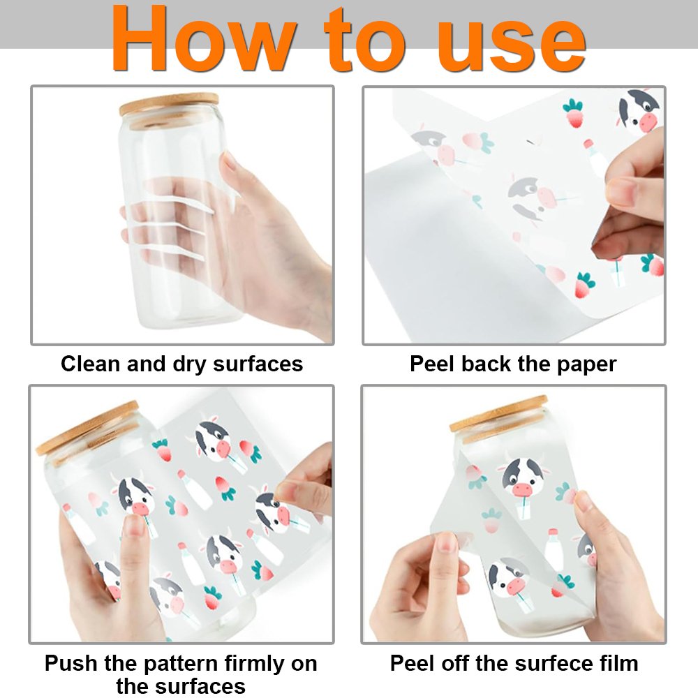 Hongcai Ready To Transfer Custom DIY 16oz UV DTF Sticker Printing Glass Can Waterproof Bee Designs Wrap Transfer For Cup Wraps